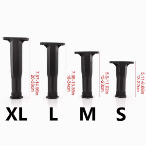 4pcs Furniture Support Legs Extendable Height Adjustable Furniture Hardware TripodSuitable for Beds SofasTables/Kaki Perkakasan Perabot Sokongan Pendirian Perabot Teleskopik Pendirian Keluli Plastik Pendakap Ketinggian Boleh Laras Sokongan Rasuk Katil