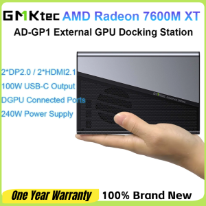 GMKtec AD-GP1 Graphics Card AMD Radeon RX 7600M XT 240W Power Supply Oculink USB4 TYPE-C External GPU Docking Station