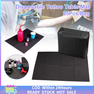 Fast Delivery: 25Pcs Disposable Tattoo Table Mat & Waterproof Dental Bib