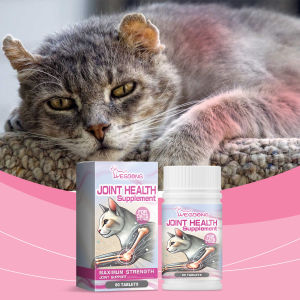 Yegbong Pet Cat Bone Strengthening Calcium Joint Po Repair Cartilage Conditioning Joint Health Pet Multivitamin Tablets Enhance Resistance General Nutritional Supplements for Cats Pet Chondroitin Large Bone Calcium Joint Shu Nutritional Supplements
