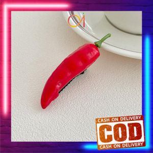 AI-C1392 Klip Rambut Cabai Aksesoris Rambut Wanita / Jepit Rambut Lucu Bentuk Cabai Jepitan Hairpin