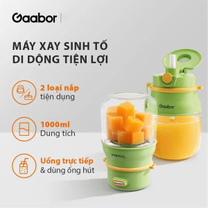 Thanh Lý Máy Xay Sinh Tố Cầm Tay Dùng Pin Gaabor JM-M01A – Máy Xay Sinh Tố Mini 720ml Xay Trái Cây Mang Đi Du Lịch Gym Cao Cấp