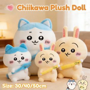 30-50cm Chiikawa Plush Toy Kawaii Soft Stuffed Rabbit Doll Hug Pillow Sleeping Companion Gift