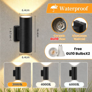 CANMEIJIA LED Wall Lamp Waterproof IP65 Dual Head Outdoor Indoor Porch Light Balcony Corridor Stairs Courtyards Garden lights Modern Wall Light