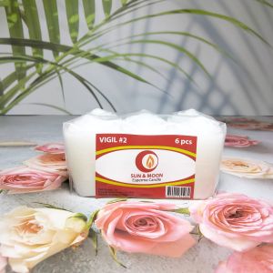 HIGH QUALITY SUN&MOON ESPERMA WHITE CANDLE VIGIL no2/VIGILFILLER/VIGILTEALIGHTno3