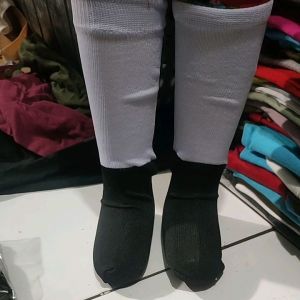 Kaos Kaki Sekolah Anak Putih & Hitam 6 Pasang