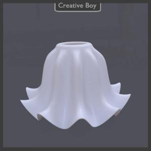 [Creative] 1Pcs DIY Wall Night Restaurant Chandelier Replacement E27 Plastic Bell Orchid Lampshade Hanging Lamp Accessories Table Parts