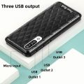 Original 80000mAh Powerbank LED flashlight Super Slim 3USB Power Bankfast Type-C charger Portable Mirror Screen Digital Disply   Fast Charging  Powerbank. 