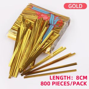100pcs Food Plastic Bag Packaging White Polka Dots Stripes Christmas Transparent DIY Plastic Cookie Bread Pastry Birthday Party Packaging Bag Treats Bag Clear Gold Cellophane