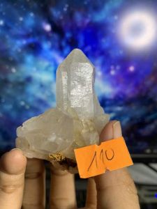 Đá thạch Anh trắng tán sắc pha lê tự nhiên trong suốt vàng Citrine thanh tẩy thiền định tarot cực mạnh Clear Quartz Natural 110