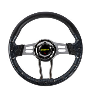 JDMGRAM MOMO Car Steering Wheel Carbon Fiber 14inch 350mm Universal Racing Drifting Steering Wheel Automobile Interior Accessories