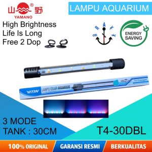 Lampu Celup 3 MODE Aquarium LED T4 Rosston Ukuran 20 30 40 50 60 cm Aquarium Aquascape