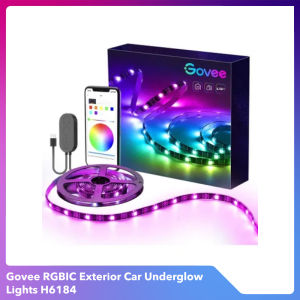 Đèn LED gầm ô tô Govee RGBIC Exterior Car Underglow Light H6184 | Kháng nước cảm biến nhạc RGB 16 triệu màu