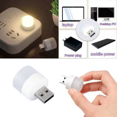 Lampu LED USB Mini Night Light Bulat Lampu Tidur Baca Travel Portable | Lazada I