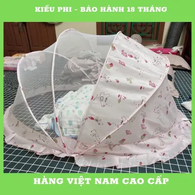 Màn chụp tự bung gấp gọn - Mùng chụp tự bung cho bé chống muỗi cao cấp Kiều Phi có che ánh sáng