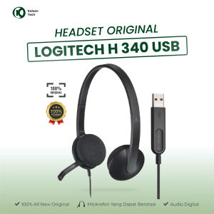 Logitech H340 Headset Stereo USB dengan Mikrofon Noise-Cancelling