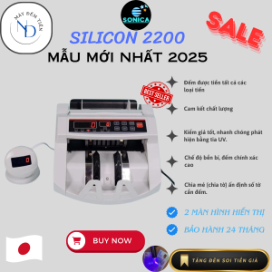 Máy Đếm Tiền silicon 2200 Công nghệ mỹ nhỏ gọn tiện lợi 2025new