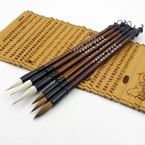 FORTUNESS School Student Stationery Writing Brush Brown Weasel Hair Brush Pen Chinese Calligraphy