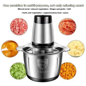 INCA 2L Meat Grinder Vegetable Food Processor Food Chopper Electric Chili Sauce Mixer Meat Grinder