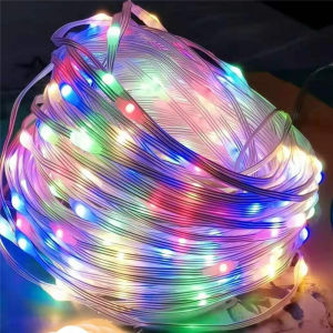 USB Bluetooth Magic Leather Line Light String Mobile Phone APP Control Music Christmas Waterproof RGB Outdoor Light String Set