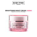Babypink Baby Pink Skincare Brightening Night Cream. 