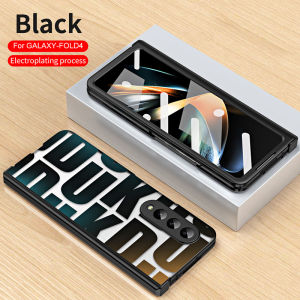 Hard Case PC Transparan Trendy Phone Cover Hard Shell Kompatibel Untuk Samsung Z Fold 5 Z Fold 4 Z Fold 3