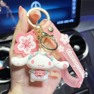 【COD】 Sanrio Sakura Keychain Cute Melody Hello Kitty Pendant School Bag Ornament Car Key Chain