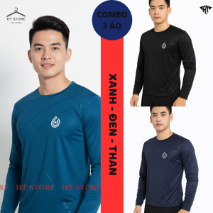 [COMBO 3-4] Áo thun dài tay áo giữ nhiệt thun lạnh nam co giãn 4 chiều nhẹ thoáng nhanh khô thấm hút mồ hôi AD2