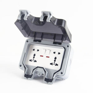 Outdoor Waterproof Socket IP66 Rainstorm-proof Charging Socket Rainproof Splash-proof Outdoor Power Outlet