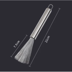 Chổi Inox 304 Chuyên Dùng Cọ Chà Rửa Nồi Chảo Siêu Sạch Nhanh Chóng Loại Bỏ Vết Bẩn Có Móc Treo