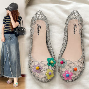 [Free Shipping] Xiaohongshu Jelly Shoe Flower Accessories Hole Shoes Crystal Shoe Decorations Flower Crystal Sandals Shoe Flowers Slippers