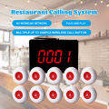 1-3 Days Delivery: Daytech P4 Wireless Restaurant Pager System - Streamline Service with LCD Display & 10 Call Buttons for Restaurants and Cafes. 