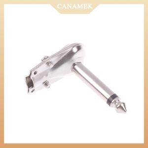 [CANAMEK] แจ็คโมโน6.35มม. หัวมุมขวาแบบแบนเอฟเฟกต์กีตาร์ตัวผู้ขั้วต่อที่เหยียบตัวเชื่อมต่อไมโครโฟน
