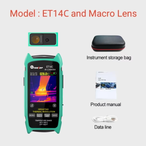 TOOLTOP ET14C 2.8-inch Thermal Imager with Macro Lens -20~550℃ thermography PC Software Analysis Electrical Infrared Camera