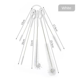 5-Piece Bottle Clean Brush Set Straws Brush Cleaning Tools Household Multipurpose Stainless Steel Soft Hair Brush