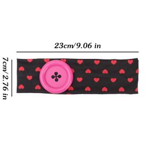 Colorful Button Hairband / Vintage Style Polka Dot Head Bands for Women / Korean Y2K Wide Edge Headbands / Sweet Cool Sports Yoga Hair Band