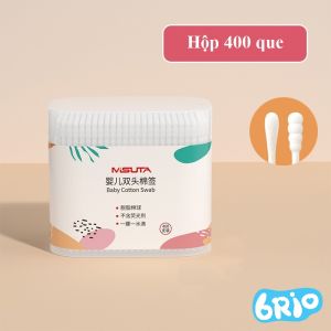 Tăm bông sơ sinh trẻ em Misuta hộp 400 que