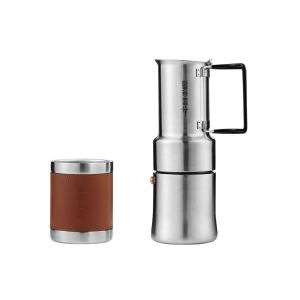 350ML Outdoor Mocha Pot Stainless Steel American Coffee Pot Italian
