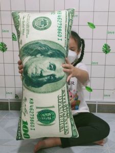 GỐI ÔM CHO BÉ SƠ SINH HÌNH TỜ TIỀN MỀM MỊN NHIỀU SIZE GỐI CHẶN CHO BÉ CAO CẤP MẪU MỚI