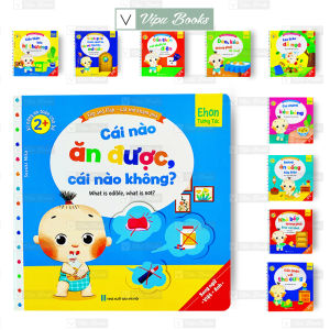 Sách – Bộ 10 Cuốn Ehon Tương Tác Lật Mở Song Ngữ Anh Việt Dạy Kỹ Năng An Toàn Cho Bé 2- 6 Tuổi