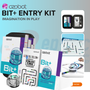 Ozobot Bit+ Entry Kit Coding Robot for Beginners STEM Educational Toys for Kids Ages 6+ Rechargeable