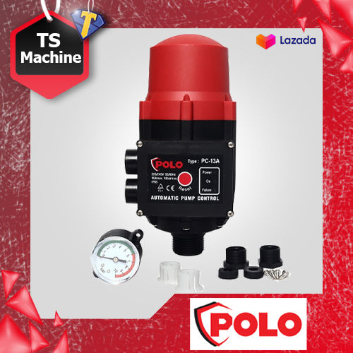 POLO สวิทช์ควบคุมปั๊มน้ำ อัตโนมัติ รุ่น PC-13A (Pressure Control ...