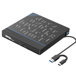 Easy to Carry External Disc Drive Disc Burners USB3.0 Type C External Optical Drive for Efficient Disc Burning for Home