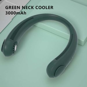 💖Christmas Gift💖 3000mAh Bladeless Leafless Neck Cooler Sport Hanging Neck Fan Charging Portable Foldable USB Air Cooler