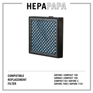 Philips GoPure Select Plus Filter Plus GSF120 Compatible Replacement Filter [HEPAPAPA] [Free Alcohol Swab] [SG Seller] [7 Days Warranty]