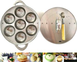 Rosita Cetakan Kue Carabikang Martabak Mini Lumpur Apem Telur Cilor Kaki 7cm OSK dan Tutup Gratis Sutil Kue