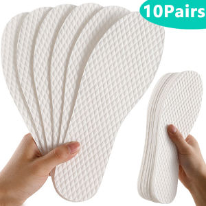 10Pairs Disposable Insoles: Nature Wood Pulp Insoles for Men & Women