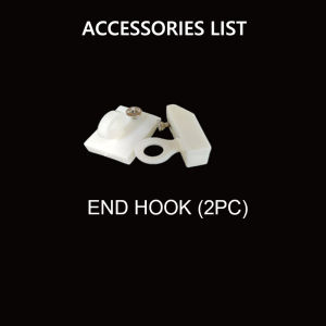 Accessories Curtain Track  Curtain Ring Above Curtain Ring Beside End HookTrack Connector
