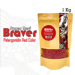 Makanan Ikan Koi Mas Koki Super Red Braver Pelargonidin Formula 1 kg IKANESIA