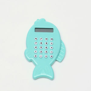 【Pharaoh🎀COD】 Kalkulator Kalkulator Mini Kalkulator Ikan Perlengkapan Kantor Sekolah Alat Matematika kantor sekolah kalkulator alat belajar kalkulator kecil